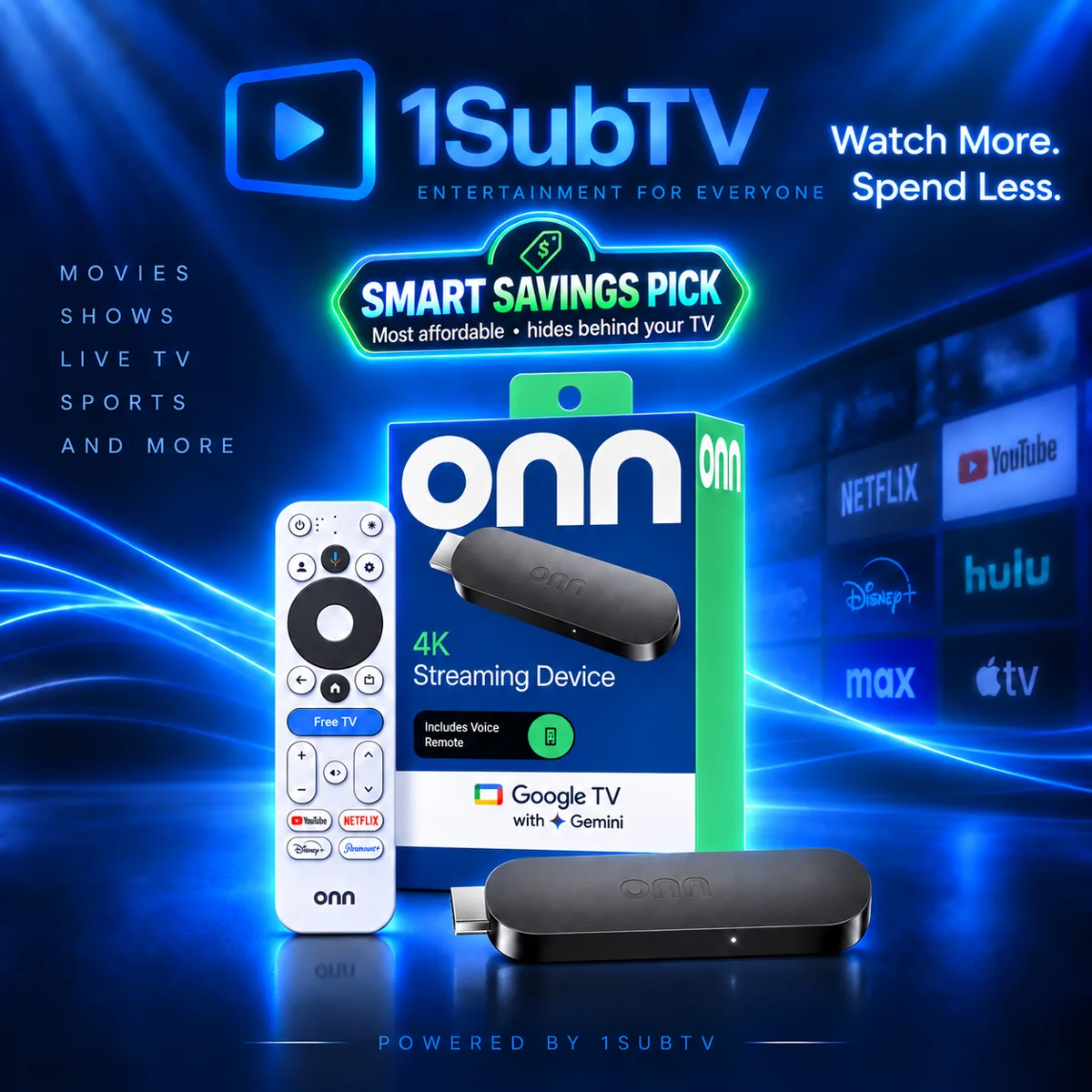 Onn 4K Streaming Stick